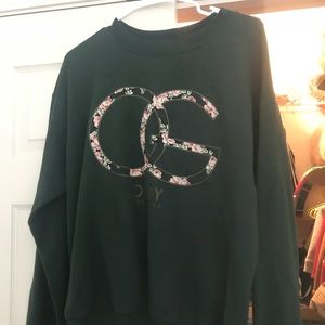 Dark green Obey crew neck